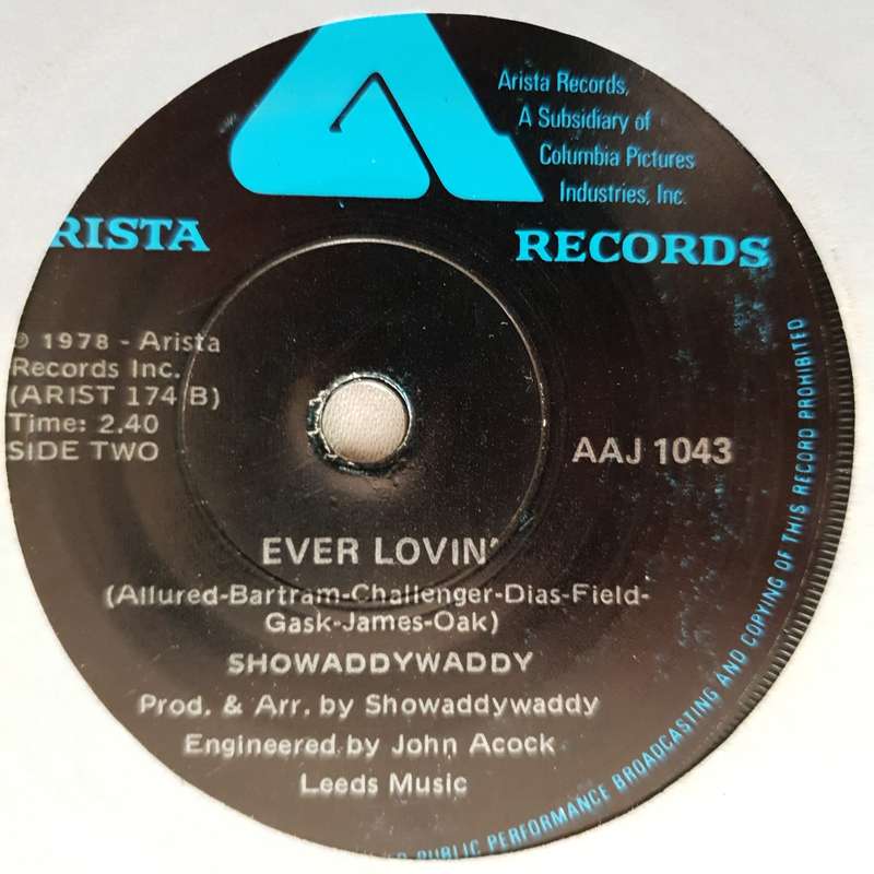 Showaddywaddy  I Wonder Why - Vinyl 7" Record - Very-Good+ Quality (VG+)