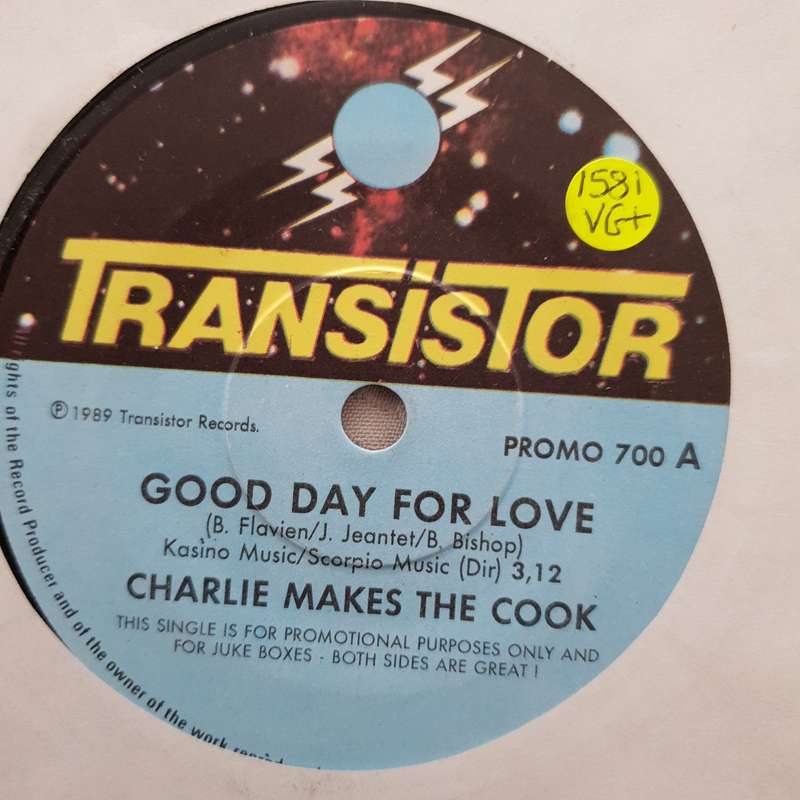 Charlie Makes the Cook - Good Day for Love - Vinyl 7" Record - Very-Good+ Quality (VG+)