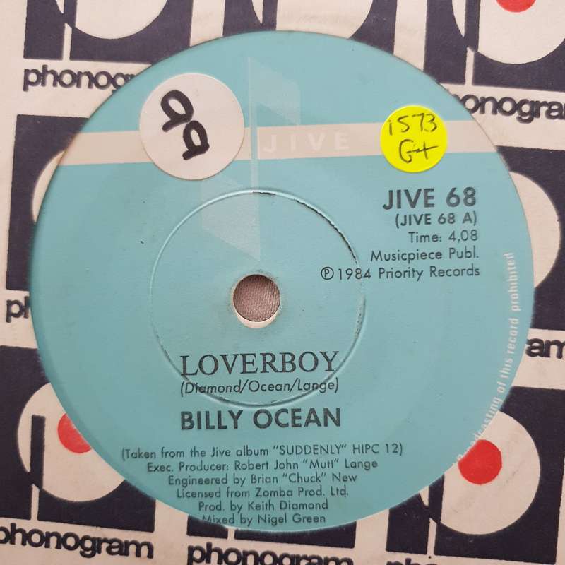 Billy Ocean  Loverboy - Vinyl 7" Record - Good+ Quality (G+)