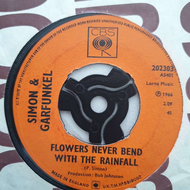 Simon & Garfunkel  I Am A Rock - Vinyl 7" Record - Very-Good+ Quality (VG+)