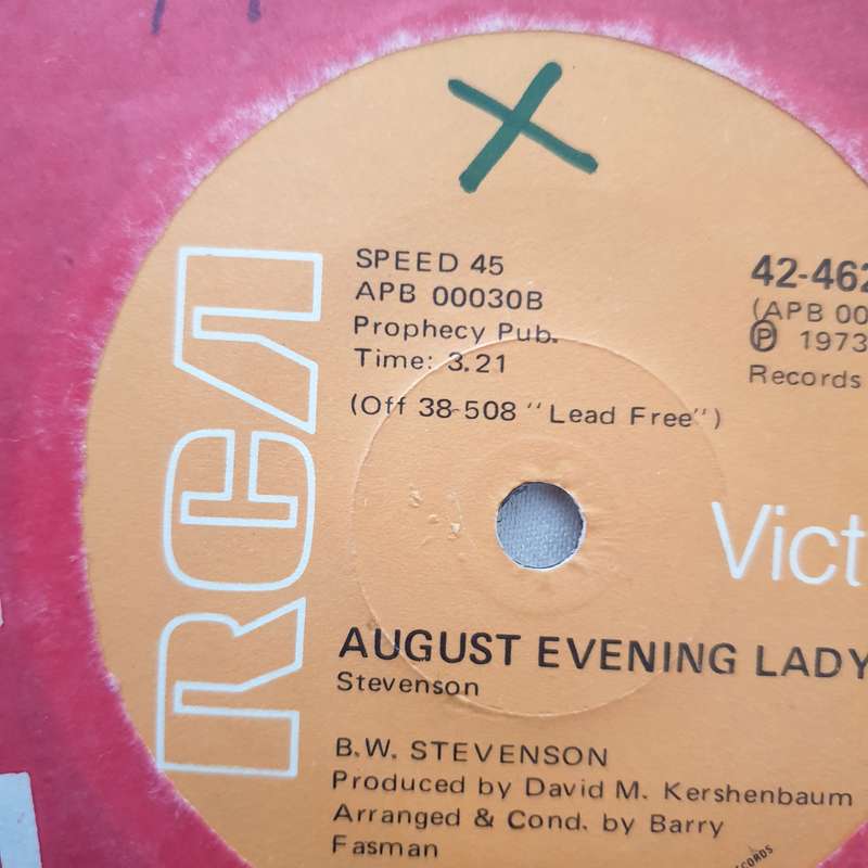 B.W. Stevenson  My Maria - Vinyl 7" Record - Very-Good+ Quality (VG+)