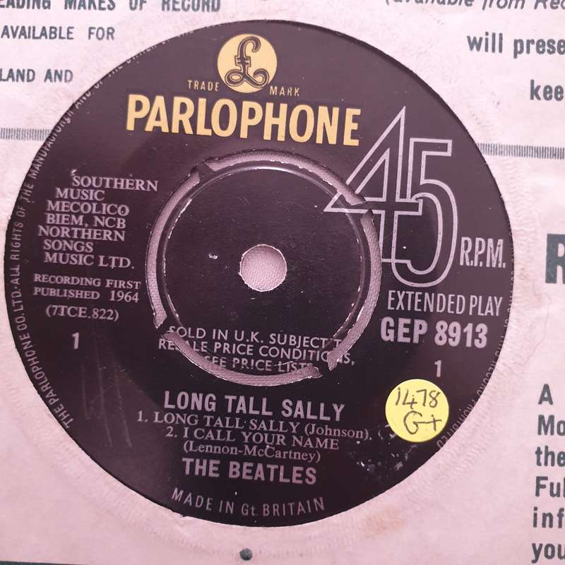 The Beatles  Long Tall Sally - Vinyl 7" Record - Good+ Quality (G+)