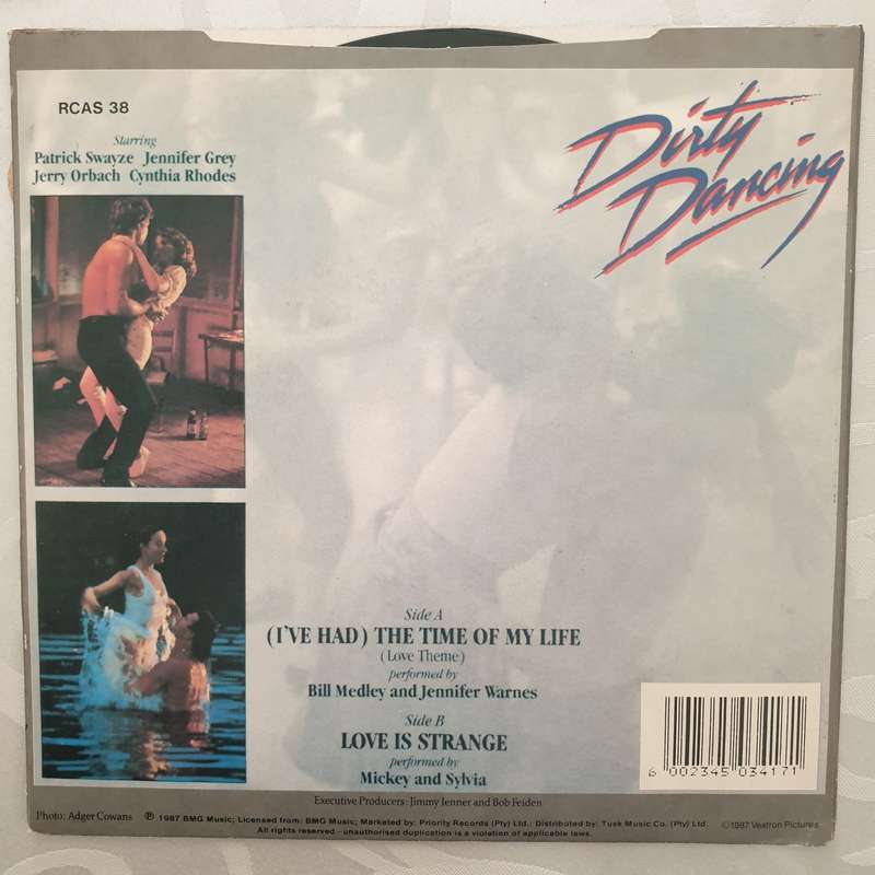 Bill Medley & Jennifer Warnes  (I've Had) The Time Of My Life - Vinyl 7" Record - Very-Good...