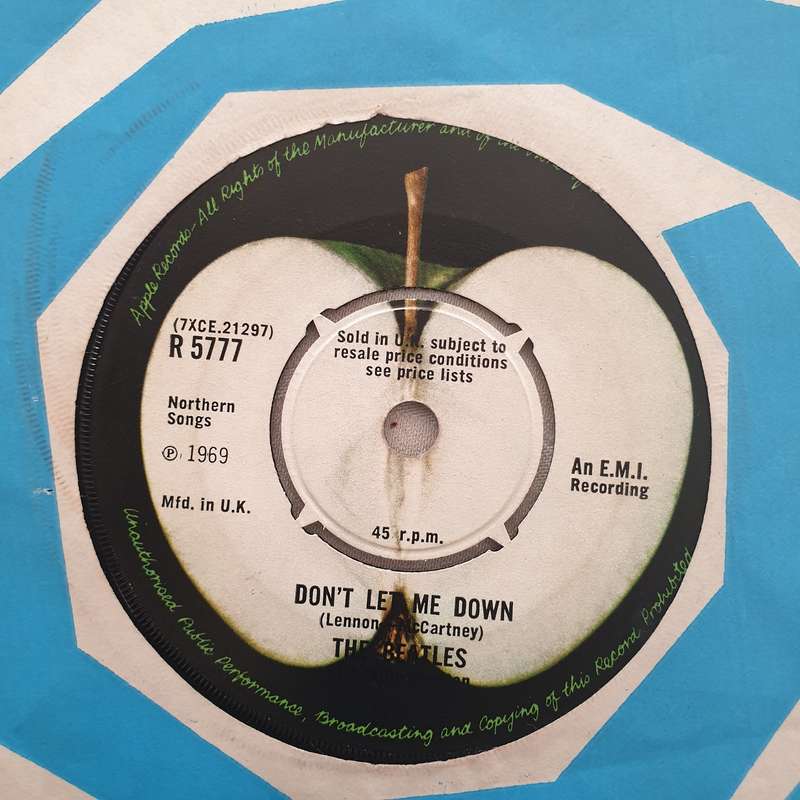 The Beatles With Billy Preston  Get Back - Vinyl 7" Record - Very-Good+ Quality (VG+)