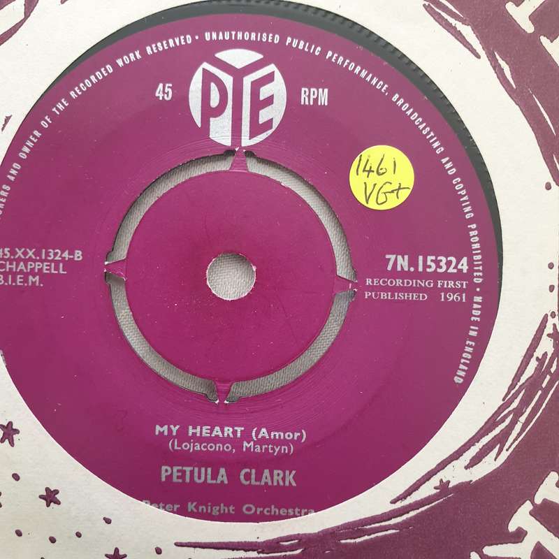Petula Clark  My Heart / Sailor - Vinyl 7" Record - Very-Good+ Quality (VG+)