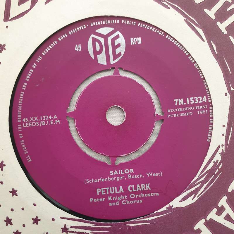 Petula Clark  My Heart / Sailor - Vinyl 7" Record - Very-Good+ Quality (VG+)