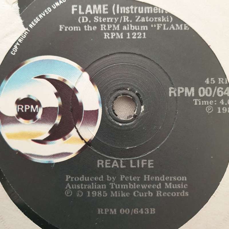 Real Life  Face To Face - Vinyl 7" Record - Very-Good+ Quality (VG+)
