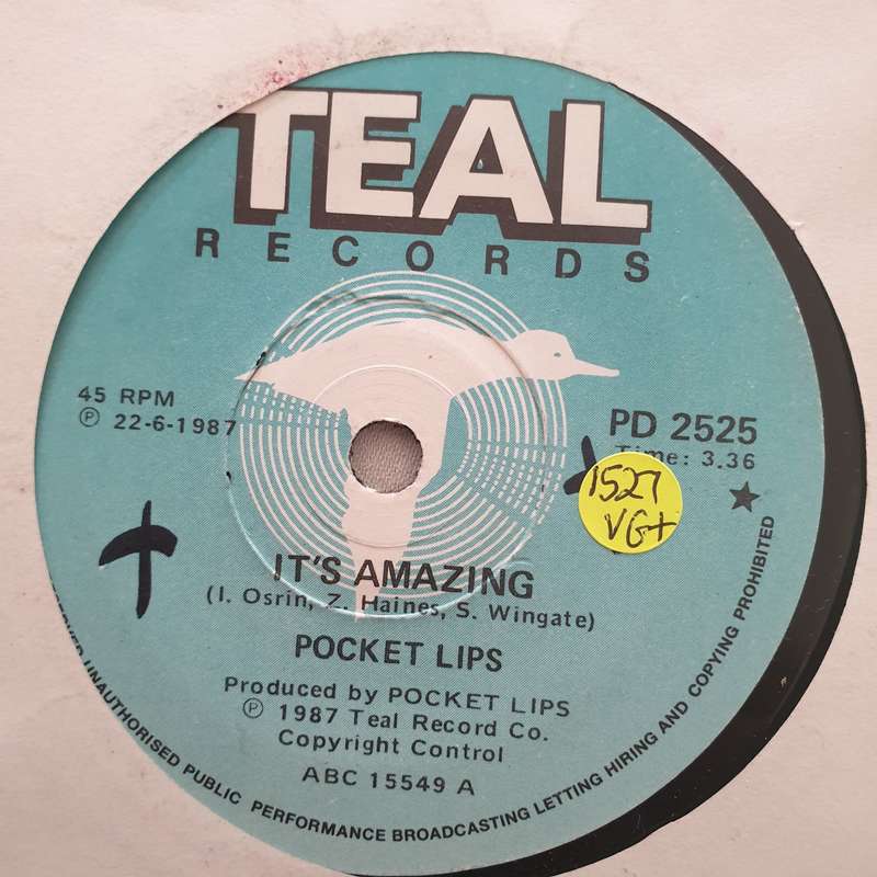 Pocket Lips  It's Amazing - Vinyl 7" Record - Very-Good+ Quality (VG+)