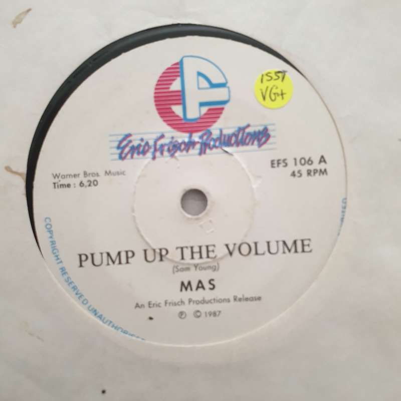 MAS  Pump Up The Volume / Some People - Vinyl 7" Record - Very-Good+ Quality (VG+)