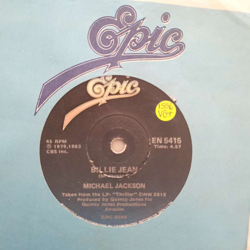 Michael Jackson  Billie Jean - Vinyl 7" Record - Very-Good+ Quality (VG+)