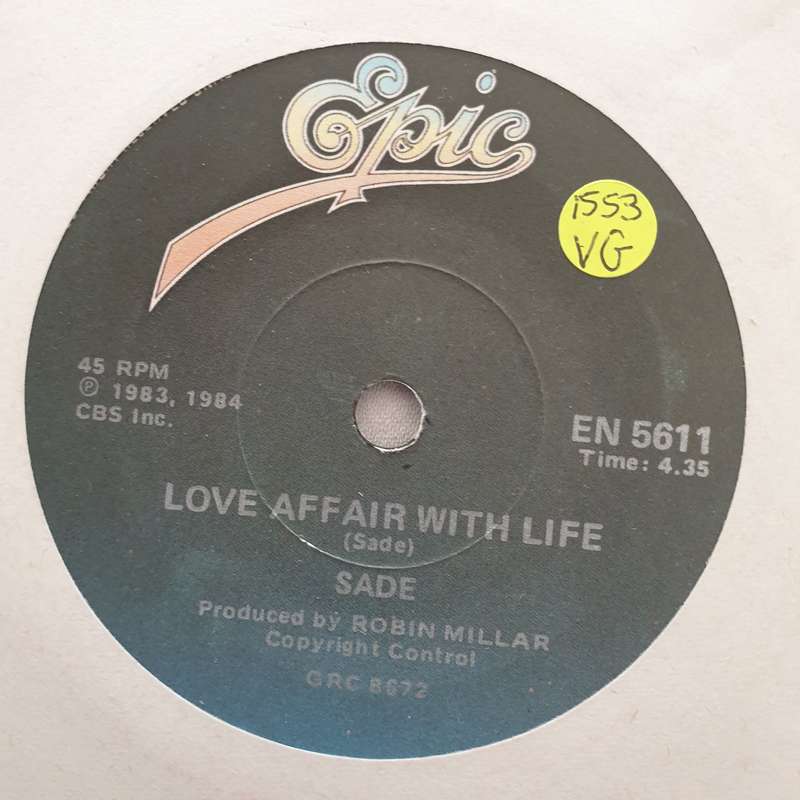 Sade  Your Love Is King/Love Affair with Life- Vinyl 7" Record - Opened  - Very-Good Qualit...