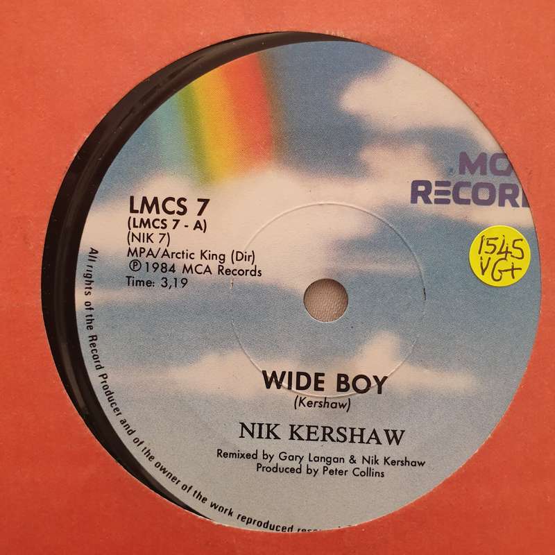 Nik Kershaw  Wide Boy - Vinyl 7" Record - Very-Good+ Quality (VG+)