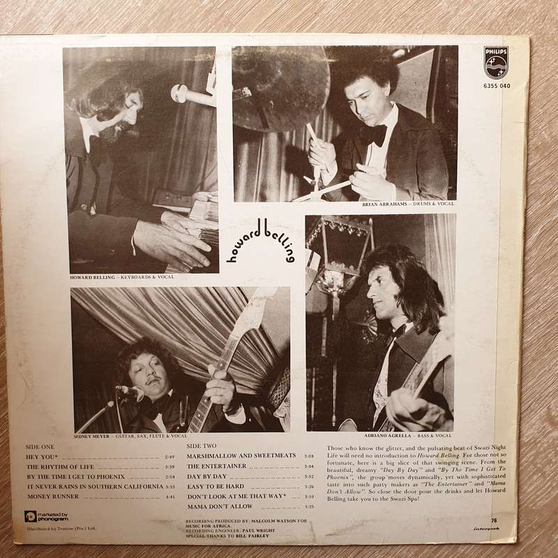 Howard Belling at Swazi Spar  Vinyl LP Record - Opened  - Very-Good+ Quality (VG+)