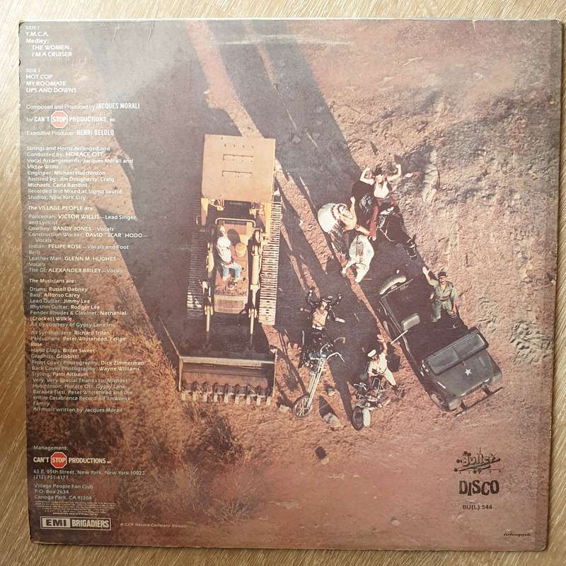 Village People  Cruisin'   Vinyl LP Record - Opened  - Good+ Quality (G+)