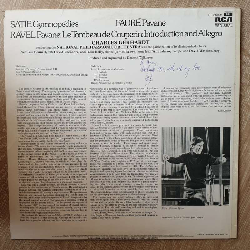 Satie, Fauré, Ravel - National Philharmonic Orchestra, Charles Gerhardt  Gymnopédies, Pav...