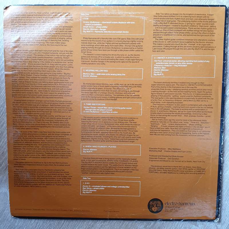 The Electro-Harmonix Work Band  State-Of-The-Art Electronic Devices - Vinyl LP - Opened  - ...