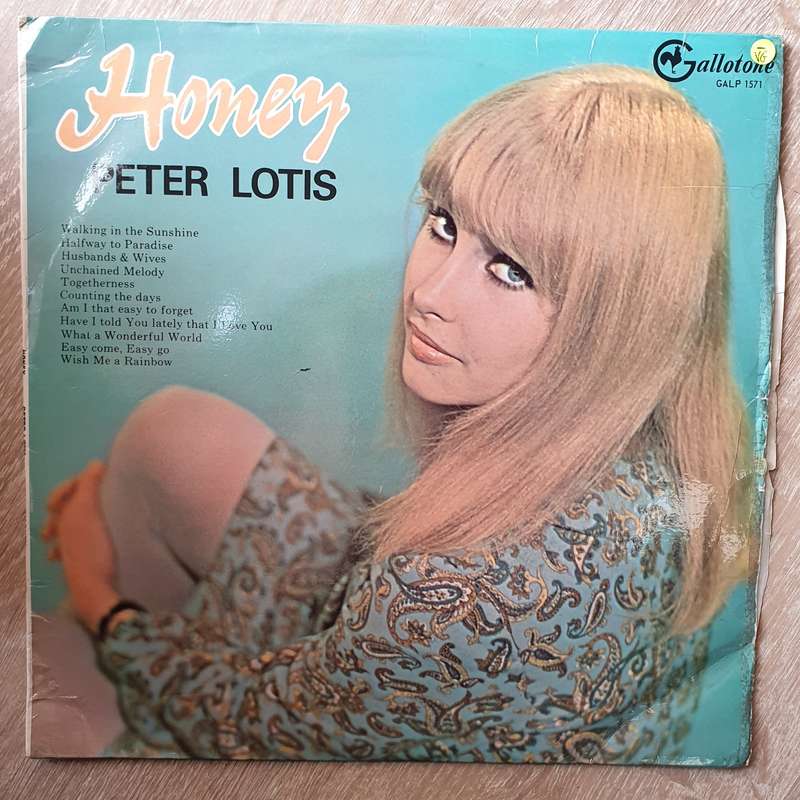 Peter Lotis  Honey - Vinyl LP Record - Opened  - Very-Good- Quality (VG-)