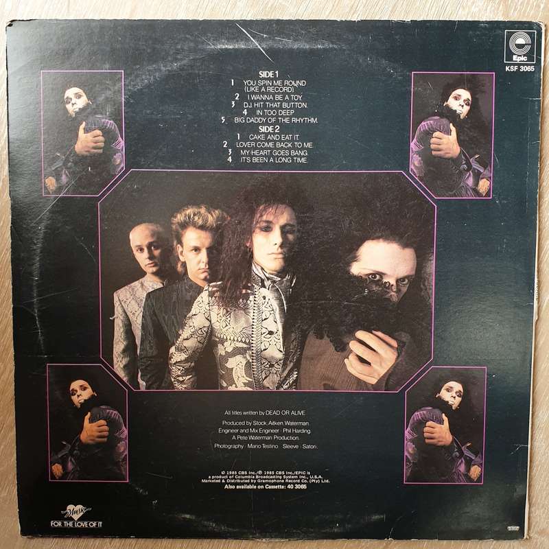 Dead Or Alive  Youthquake - Vinyl LP Record - Very-Good+ Quality (VG+)