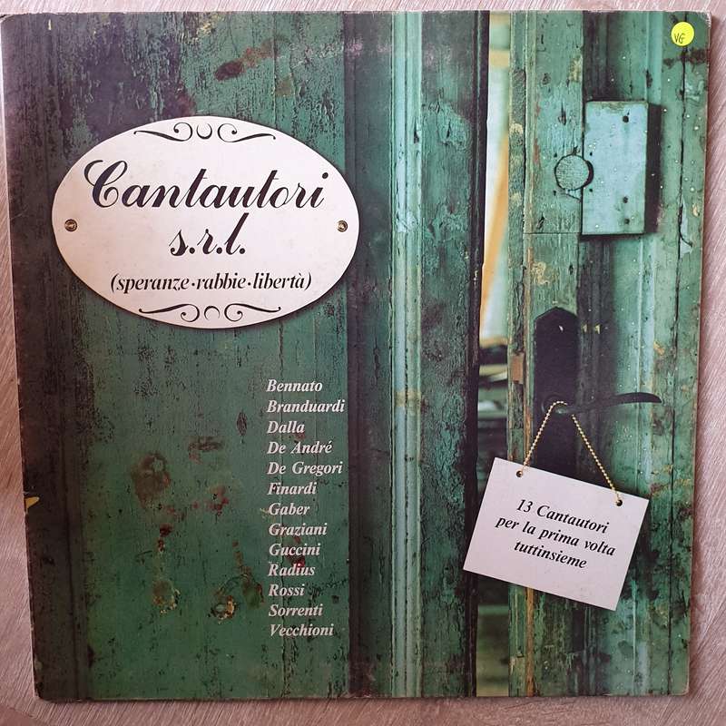 Cantautori S.R.L. - Various Artists - Vinyl LP - Opened  - Very-Good Quality (VG)