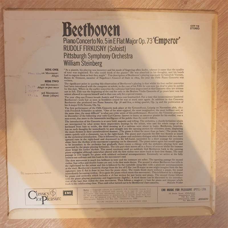 Beethoven - Piano Concerto No. 5 Emperor - Rudolf Firkusny - Pittsburgh Symphony Orchestra - Cond...