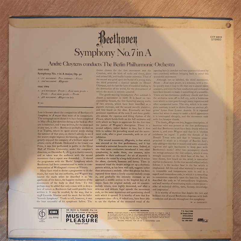 Beethoven, Bruno-Leonardo Gelber, New Philharmonia Orchestra / Ferdinand Leitner  'Emperor'...