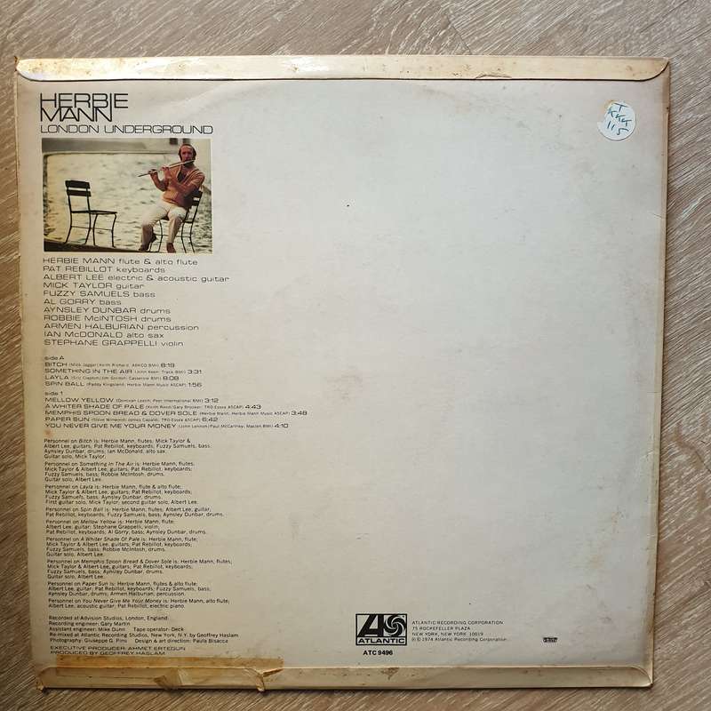Herbie Mann  London Underground - Vinyl LP Record - Opened  - Very-Good- Quality (VG-)