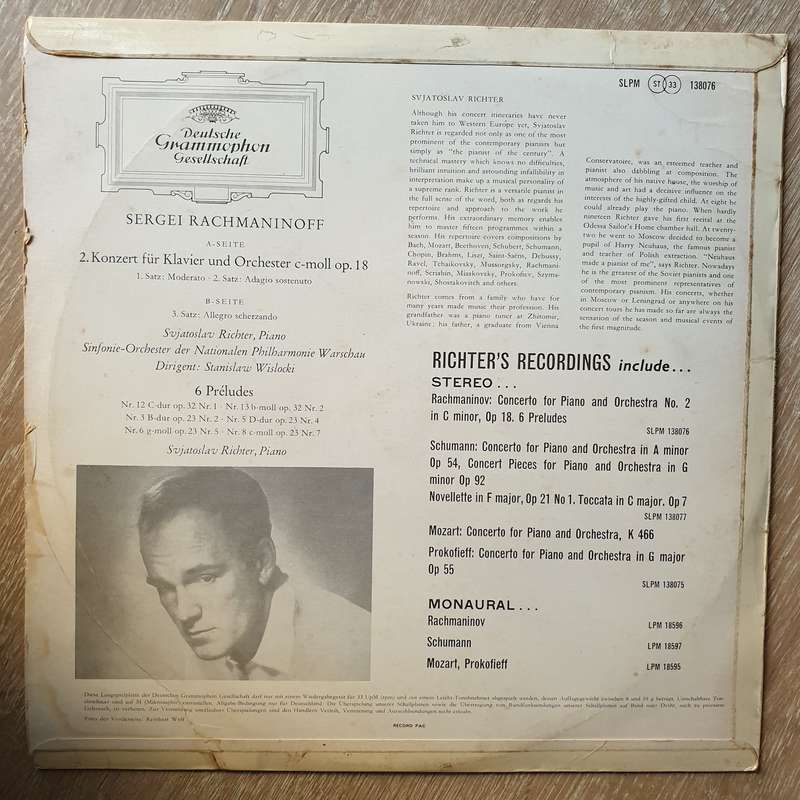 Rachmaninoff  Klavierkonzert Nr. 2 In C-moll  - Svjatoslav Richter - Piano-Concerto No. 2 I...