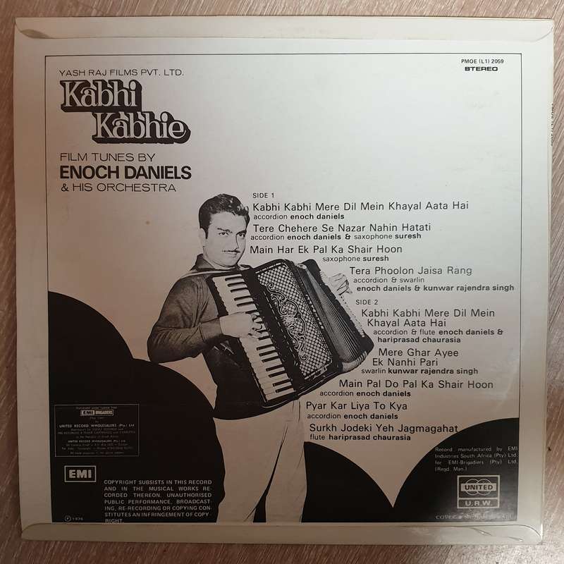 Kabhi Kabhie - By Enoch Daniels & His Orchestra - Vinyl LP Record - Opened  - Very-Good+ Quality ...