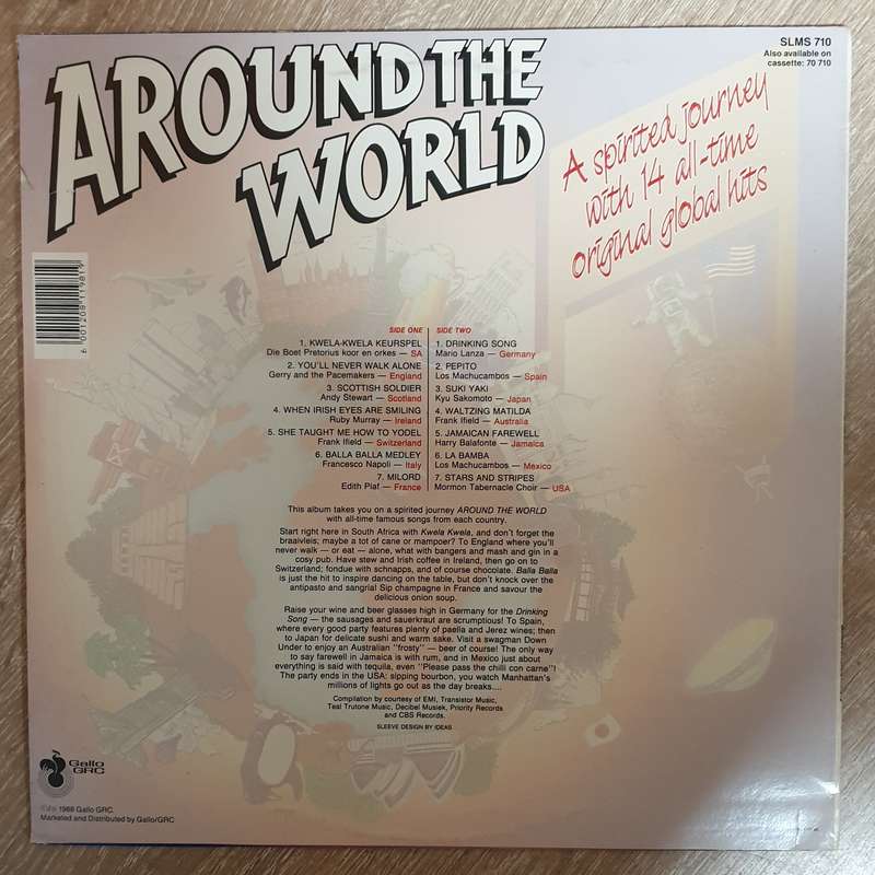 Around the World - A Spirited Journey with 14 All Time Original Global Hits - Vinyl LP Record - O...