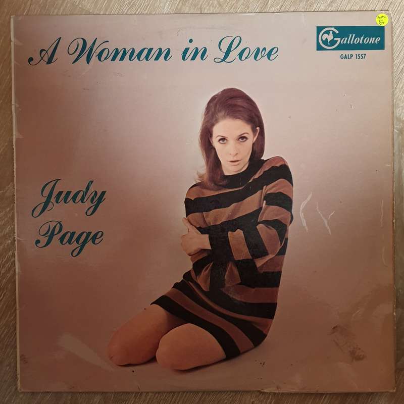 Judy Page  A Woman In Love - Autographed  Vinyl LP Record - Opened  - Good+ Quality (G+)