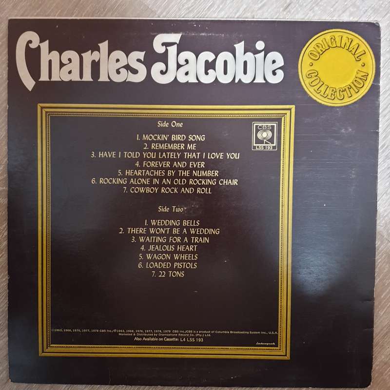 Charles Jacobie - Original Collection - Vinyl LP Record - Opened  - Very-Good Quality (VG)