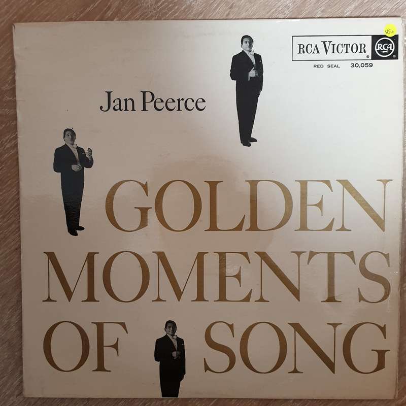 Jan Peerce  Golden Moments In Song-  Vinyl LP Record - Opened  - Very-Good+ Quality (VG+)