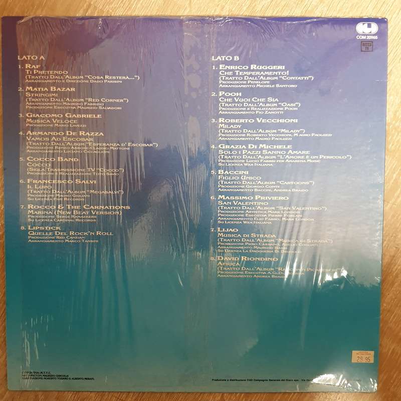Canzoni Da Amare -  Vinyl LP Record - Opened  - Very-Good+ Quality (VG+)