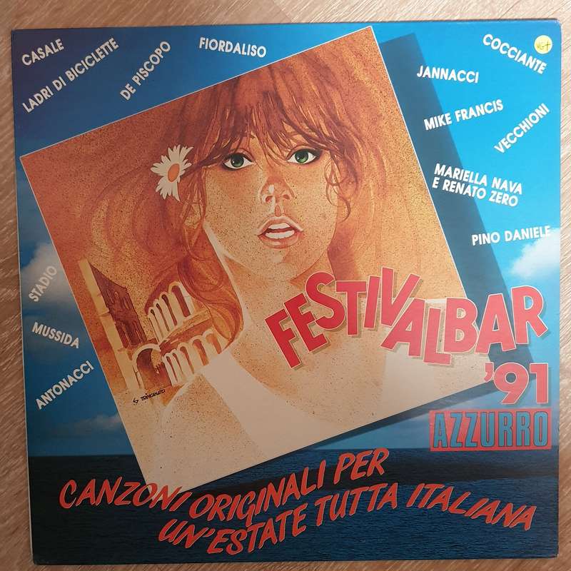 Festivalbar '91 Azzurro -  Vinyl LP Record - Opened  - Very-Good+ Quality (VG+)