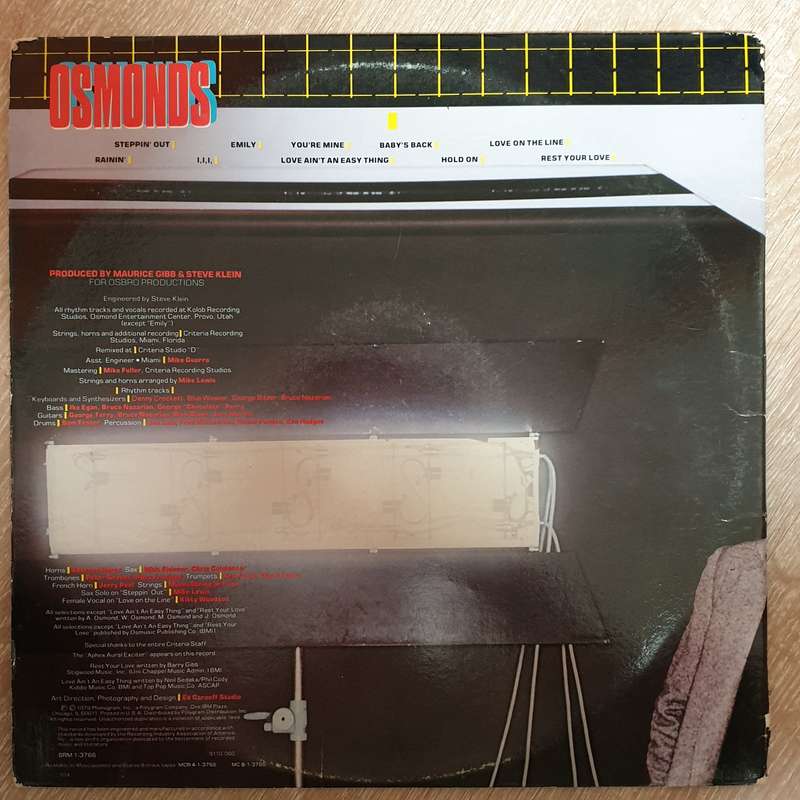 The Osmonds  Steppin' Out -  Vinyl LP Record - Opened  - Very-Good+ Quality (VG+)