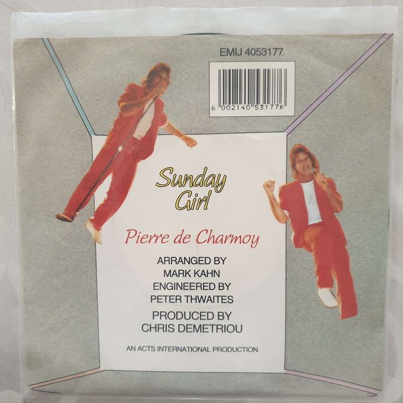 Pierre de Charmoy -  Sunday Girl - Vinyl 7" Record - Very-Good+ Quality (VG+)