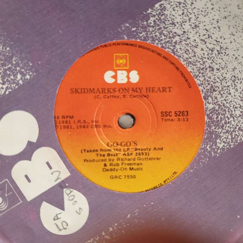 Go-Go's  Our Lips Are Sealed - Vinyl 7" Record - Very-Good+ Quality (VG+)