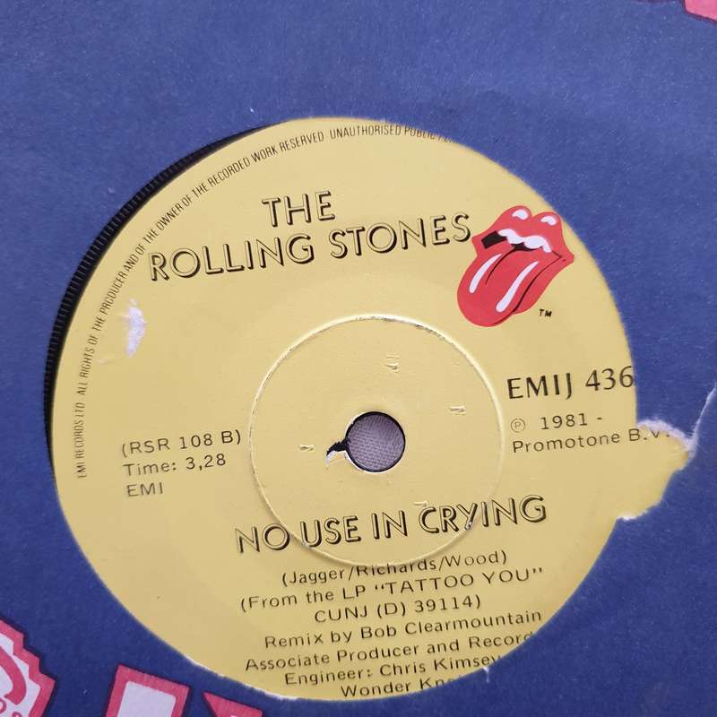 The Rolling Stones  Start Me Up - Vinyl 7" Record - Very-Good+ Quality (VG+)