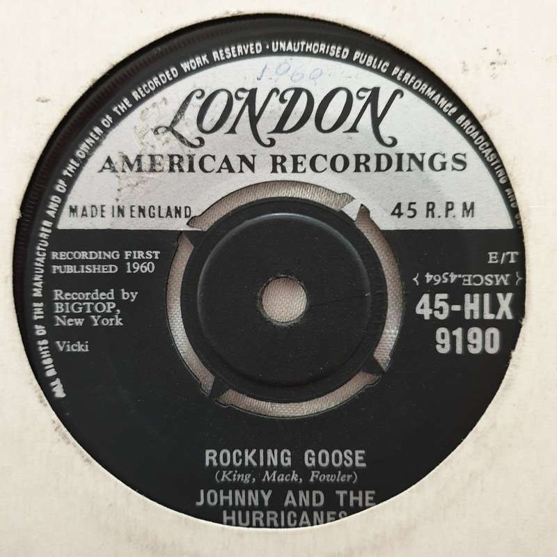 Johnny And The Hurricanes  Rocking Goose - Vinyl 7" Record - Good+ Quality (G+)