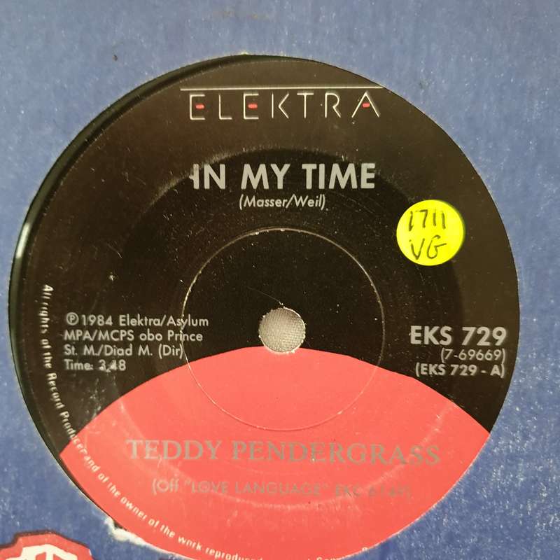 Teddy Pendergrass  In My Time - Vinyl 7" Record - Opened  - Very-Good Quality (VG)