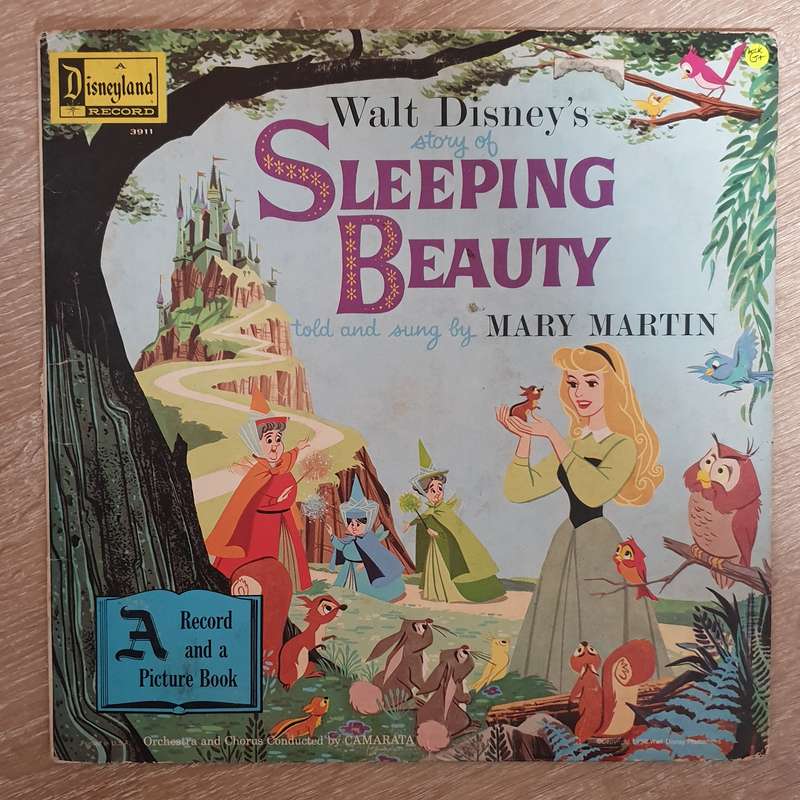 Walt Disney's Story Of Sleeping Beauty -  Mary Martin  Vinyl LP Record - Opened  - Good+ Qu...