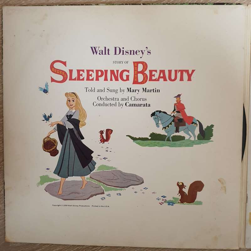 Walt Disney's Story Of Sleeping Beauty -  Mary Martin  Vinyl LP Record - Opened  - Good+ Qu...