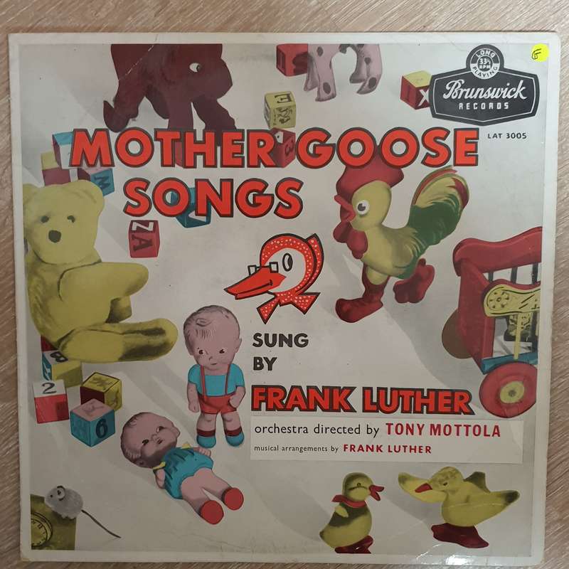 Mother Goose Songs - Frank Luther   Vinyl LP Record - Opened  - Good Quality (G)