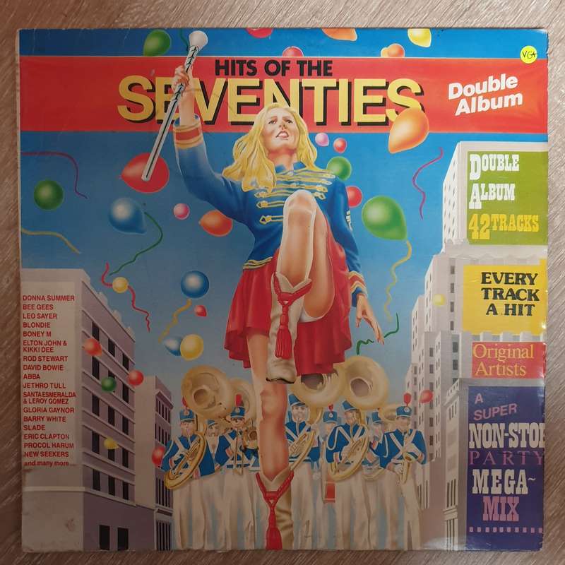 Hits Of the Seventies -  Double Vinyl LP Record - Opened  - Very-Good+ Quality (VG+)