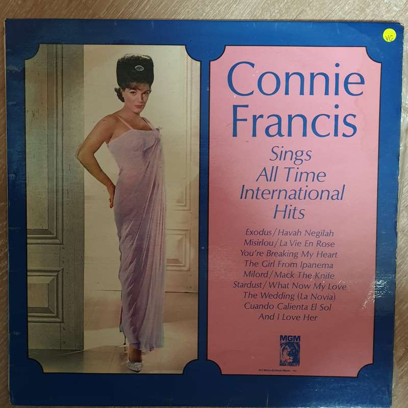 Connie Francis Sings All Time International Hits - Vinyl LP Record - Opened  - Very-Good Quality ...