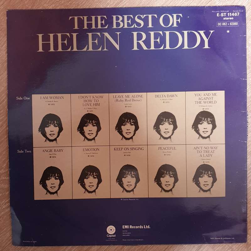 Helen Reddy  The Best Of Helen Reddy - Vinyl LP Record - Opened  - Very-Good Quality (VG)