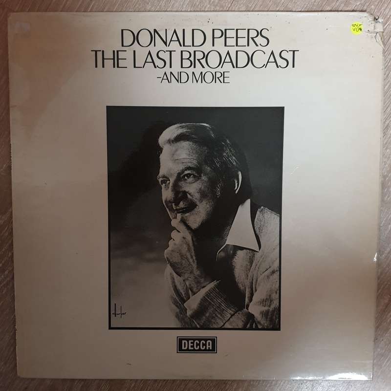 Donald Peers  The Last Broadcast -And More - Vinyl LP Record - Opened  - Very-Good Quality ...