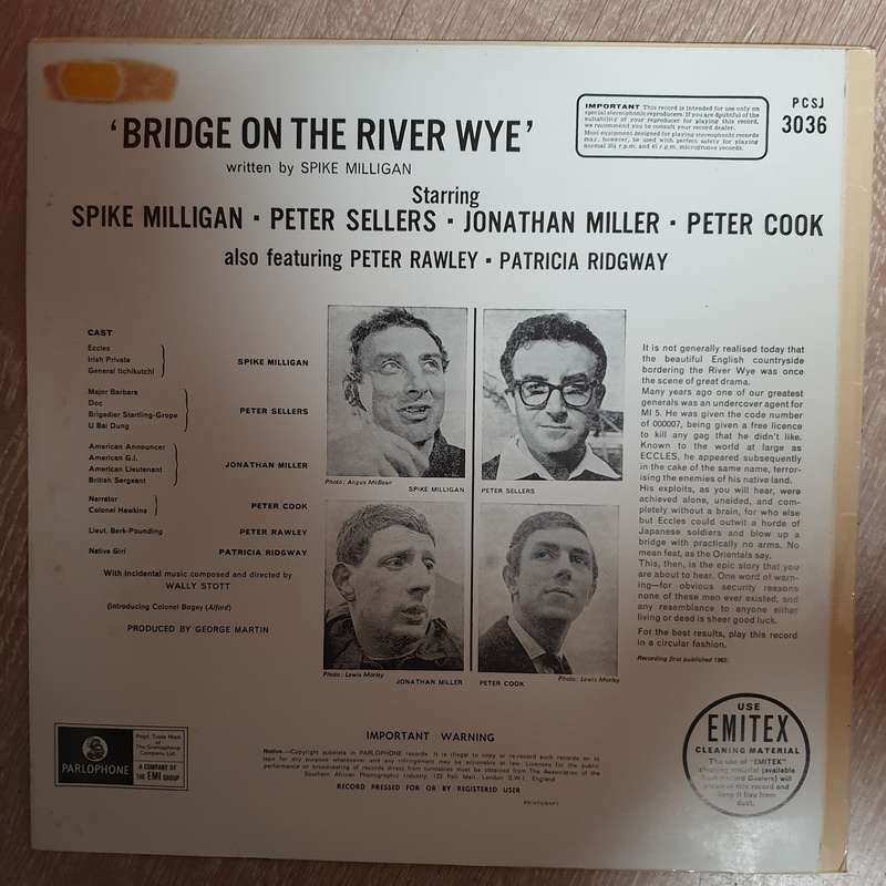 Bridge On The River Kwai - Peter Sellers/Spike Milligan, Cook, Miller-  Vinyl LP Record - Opened ...