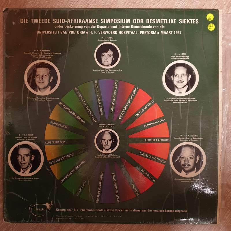 Universiteit Van Pretoria - Die Tweede Simposium oor Besmetlike Siektes  - Vinyl LP Record - Open...