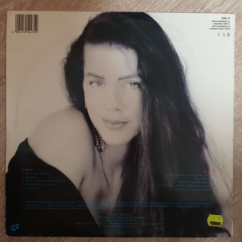 Wendy Oldfield  Beautiful World  Vinyl LP Record - Opened  - Very-Good+ Quality (VG+)